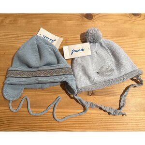 Jacadi 6 month winter bundle hats unisex NWT JW Brand new